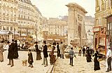 Jean Beraud Famous Paintings - Le Boulevard St. Denis Paris